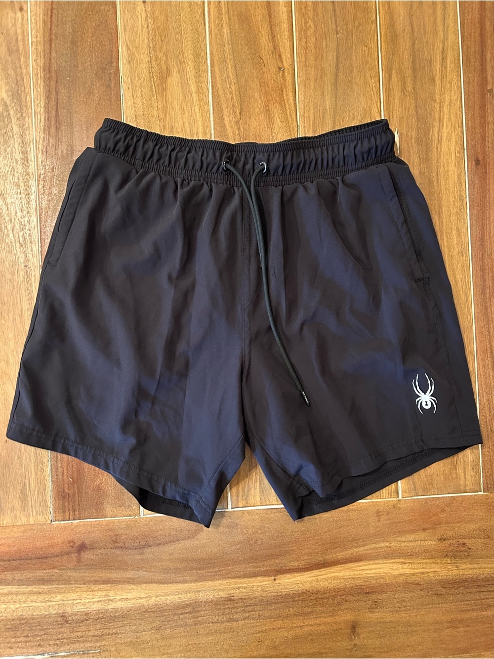 Spyder Mens Swim Shorts Black UV Protection Athletic Trunks Small 0250
